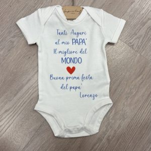 body mezza manica festa del papà