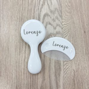 spazzola e pettine personalizzabili