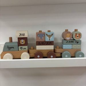 Trenino in legno personalizzabile