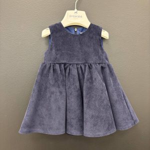 Vestito velluto blu Ambarabà