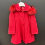 Cappotto bimba rosso