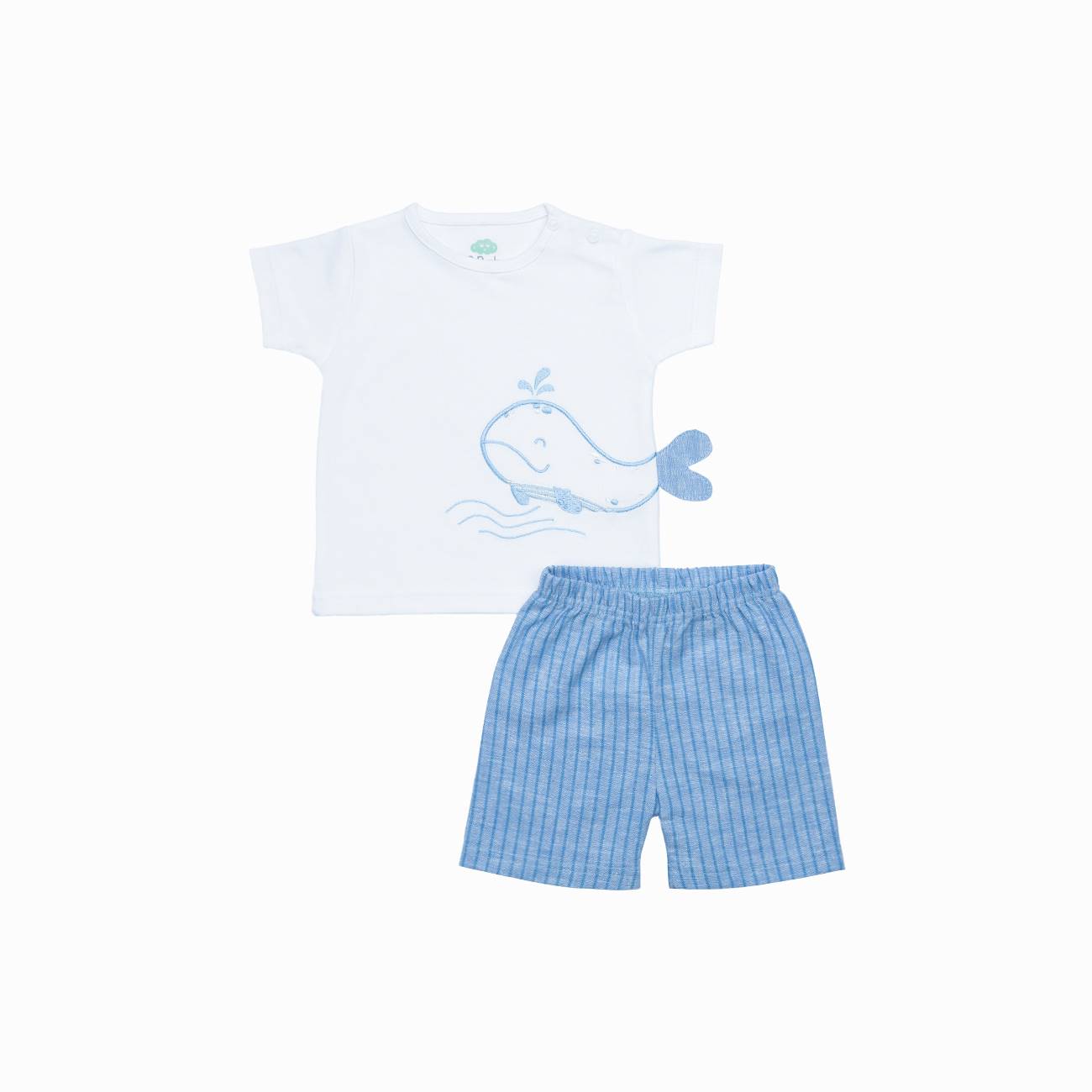 Completino spezzato maschietto lino e cotone Fs baby