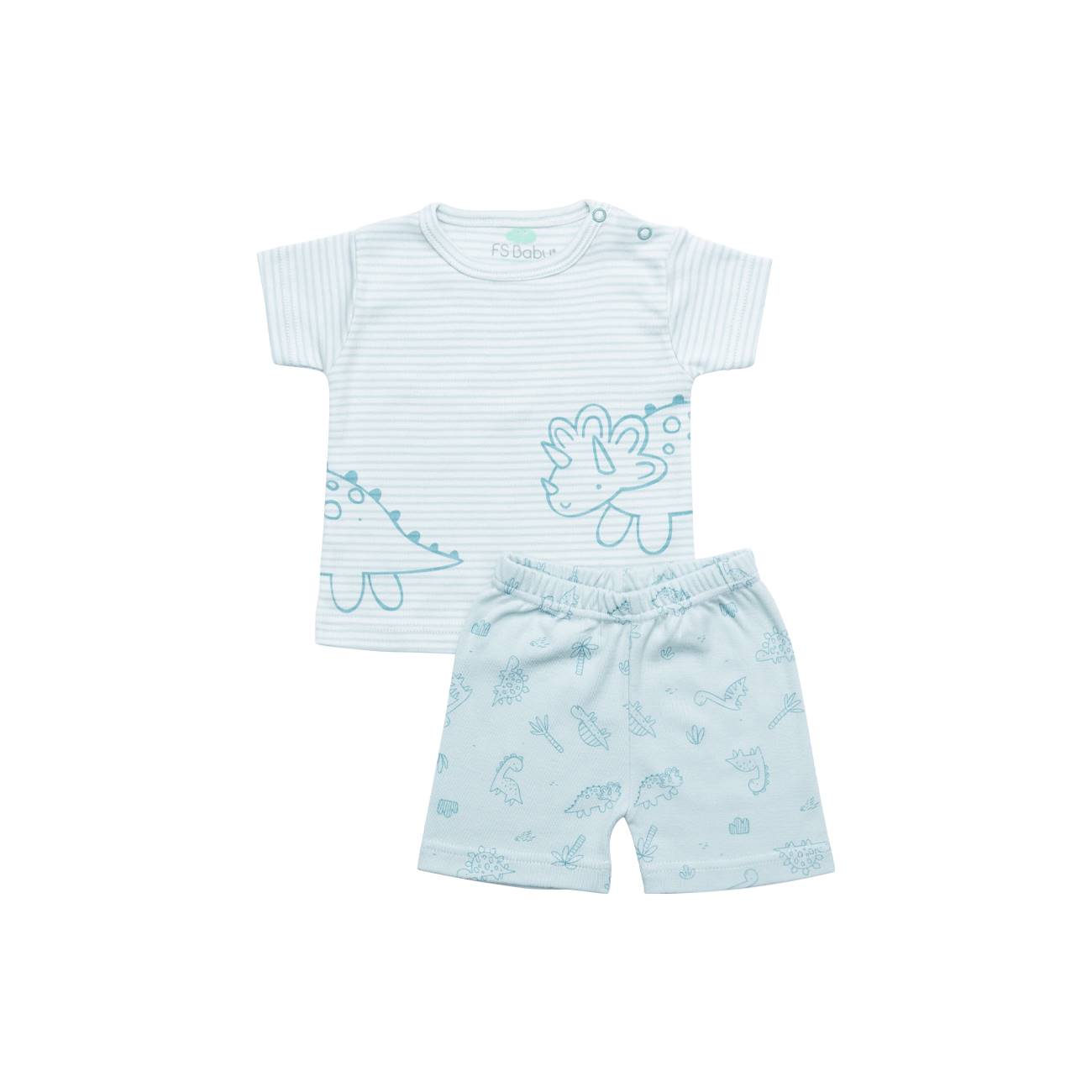 Completino basico maschietto dinosauri Fs baby