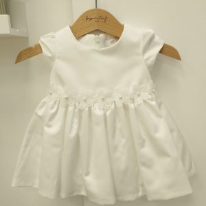 Abito Neonato Cerimonia in Raso con Fiori Ambarabà