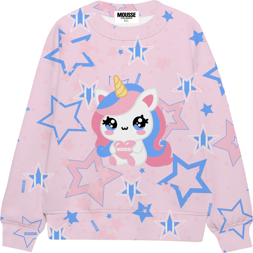 Felpa girocollo Unicorno Mousse Kids